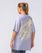 Muscle Nation T-Shirts Womens Palmy Days Oversized Tee - Pale Purple