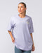 Muscle Nation T-Shirts Womens Palmy Days Oversized Tee - Pale Purple