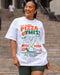 Muscle Nation T-Shirts Womens Pizza This Oversized Tee - White