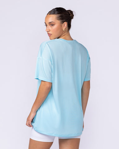Muscle Nation T-Shirts Womens Relaxed Training Tee - Lagoon