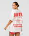 Muscle Nation T-Shirts Womens Represent Oversized Tee - Travertine