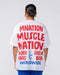 Muscle Nation T-Shirts Womens Tour Oversized Heavy Tee - White