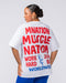 Muscle Nation T-Shirts Womens Tour Oversized Heavy Tee - White