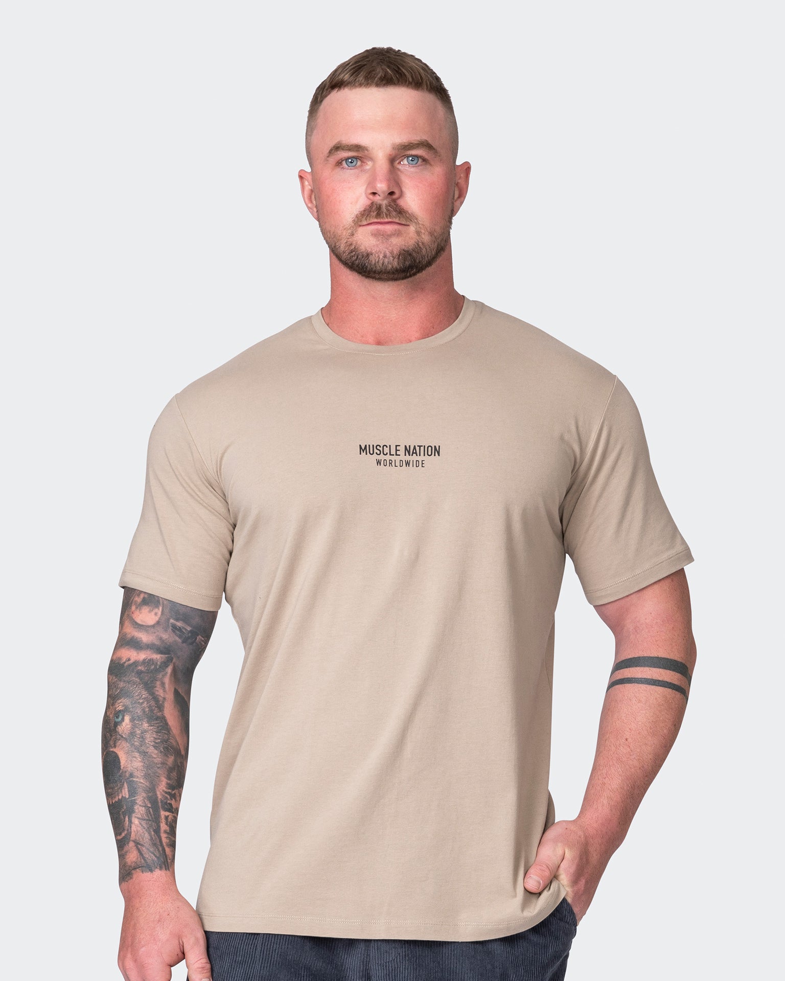 Muscle Nation T-Shirts Worldwide Condition Tee - Fossil