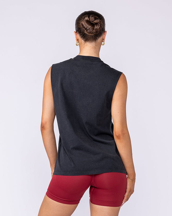 Muscle Nation Tank Tops Cobra Vintage Muscle Tank - Washed Black