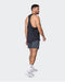 Muscle Nation Tank Tops Drop Arm Mesh Training Singlet - Black
