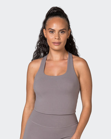 Muscle Nation Tank Tops Dual Tank - Pearl Grey