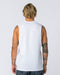 Muscle Nation Tank Tops Ease Drop Arm Heavy Vintage Tank - Washed White