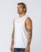 Muscle Nation Tank Tops Ease Drop Arm Heavy Vintage Tank - Washed White