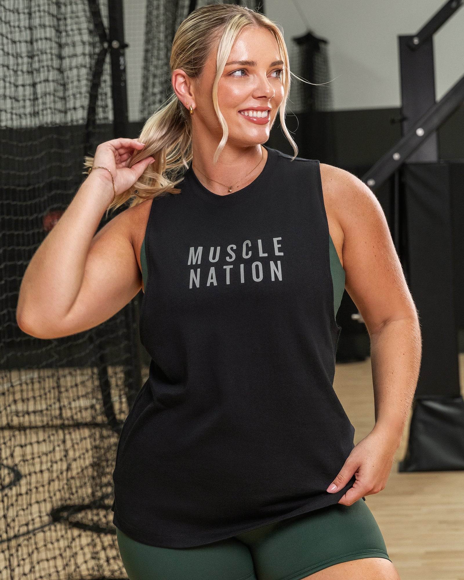 Muscle Nation Tank Tops Essential Training Tank - Black