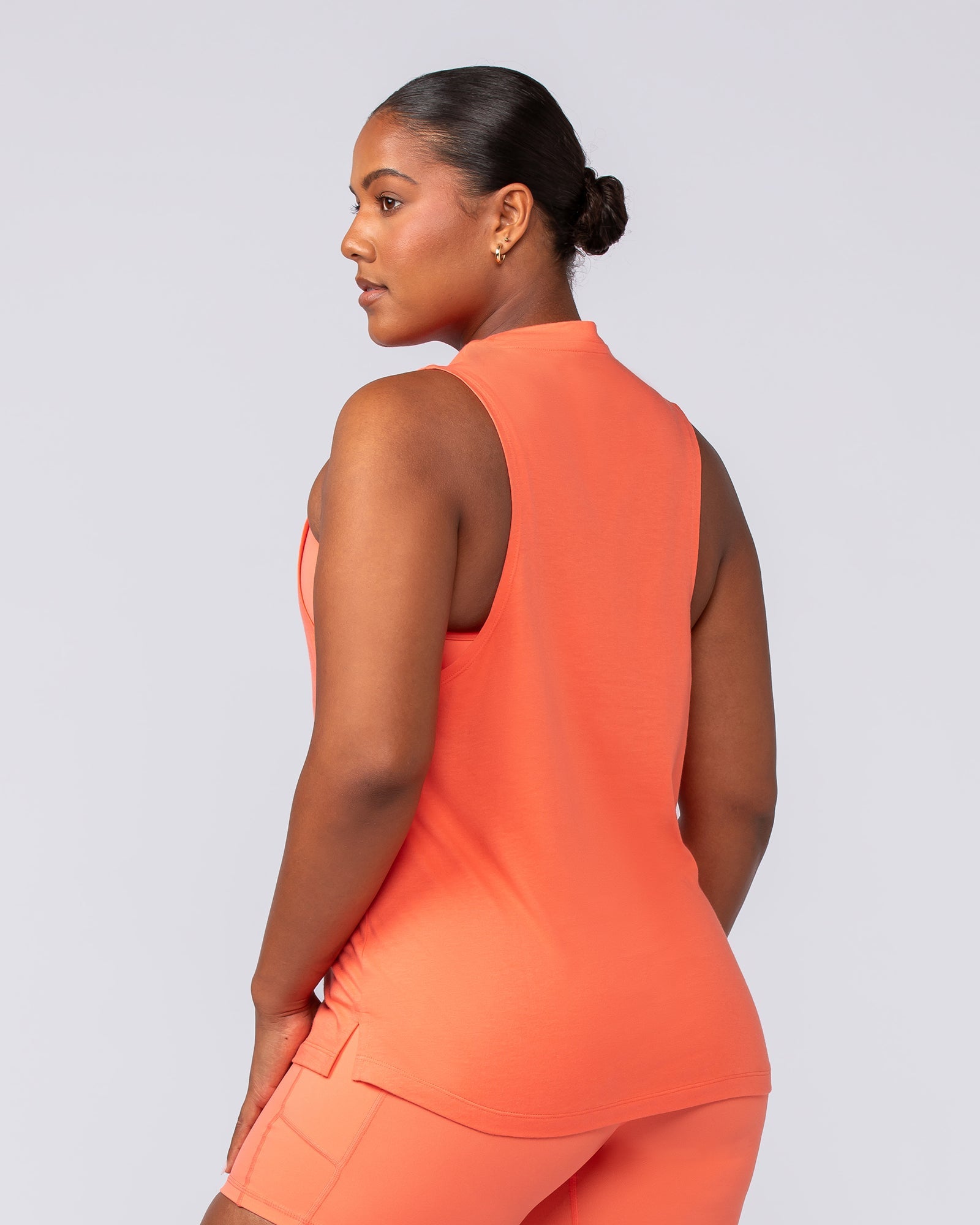 Muscle Nation Tank Tops Essential Training Tank - Hot Coral