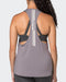 Muscle Nation Tank Tops Faster Gym Tank - Pearl Grey