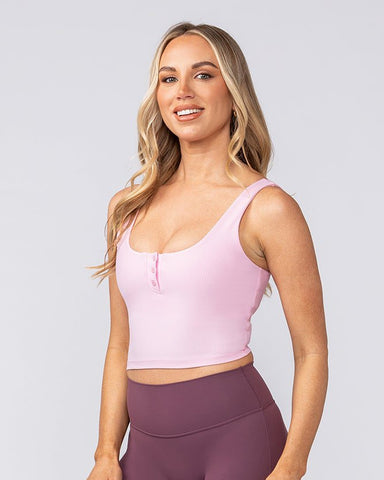 Muscle Nation Tank Tops Flirt Bra Tank - Blossom