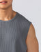 Muscle Nation Tank Tops Lee Lem Short Boxy Waffle Muscle Tank - Platinum Grey