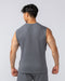Muscle Nation Tank Tops Lee Lem Short Boxy Waffle Muscle Tank - Platinum Grey