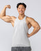 Muscle Nation Tank Tops Lee Lem String Singlet - Ice Grey