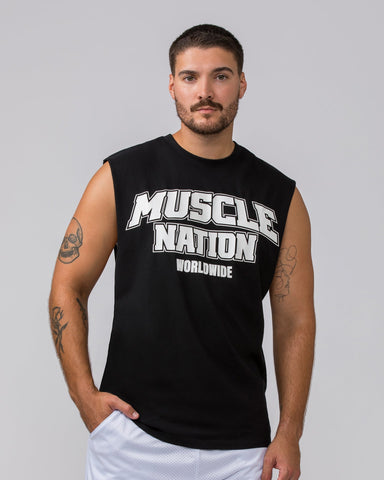 Muscle Nation Tank Tops Lifting Muscle Tank - Black