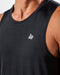 Muscle Nation Tank Tops MN Active Running Tank - Black
