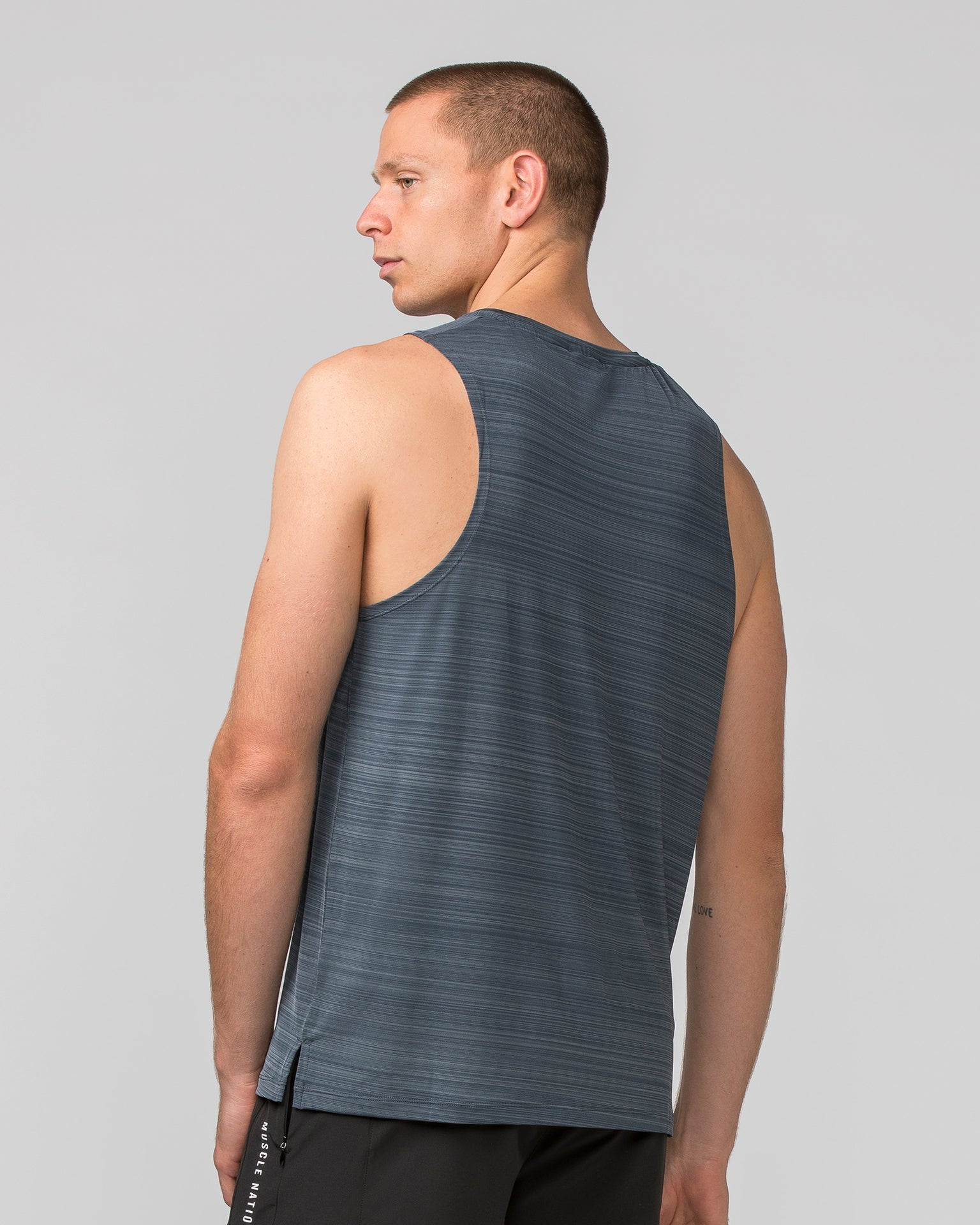 Muscle Nation Tank Tops MN Active Running Tank - Thunder