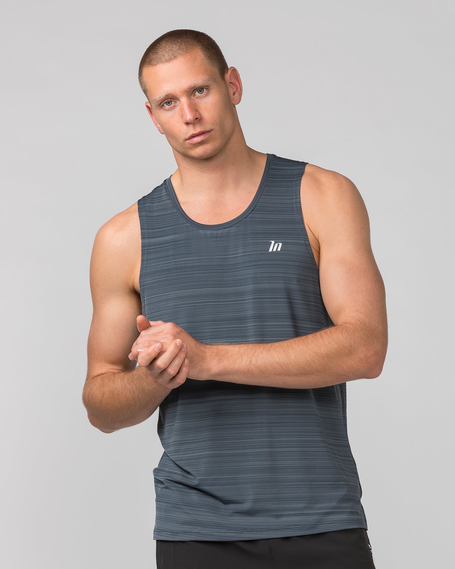 Muscle Nation Tank Tops MN Active Running Tank - Thunder