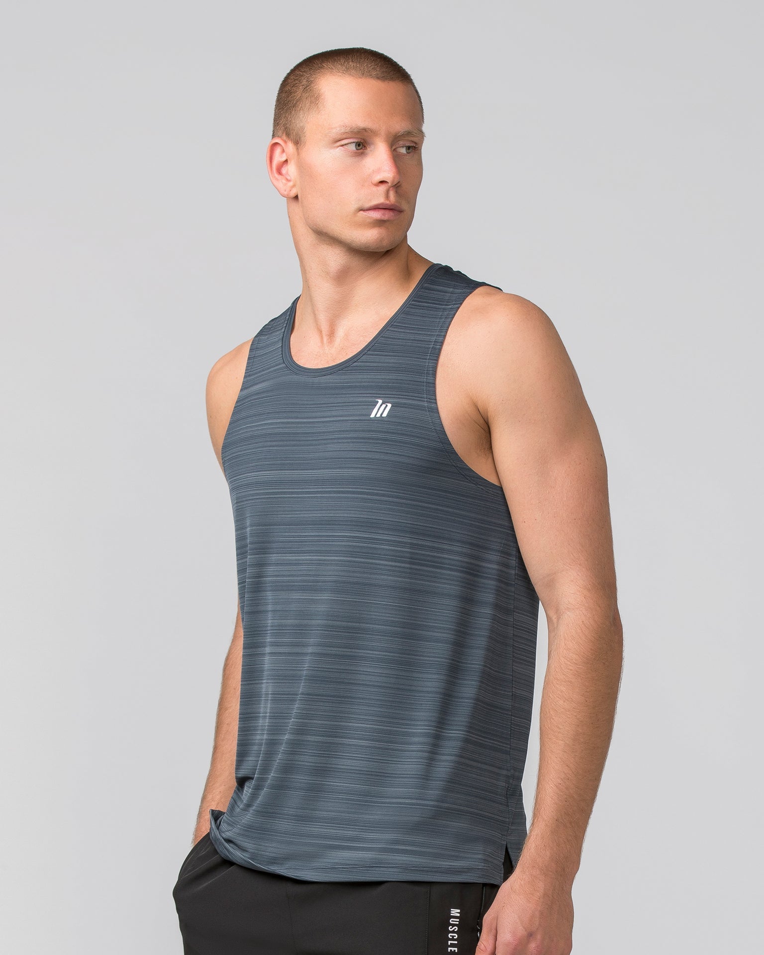 Muscle Nation Tank Tops MN Active Running Tank - Thunder