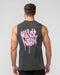 Muscle Nation Tank Tops MN Graffiti Heavy Vintage Tank - Washed Black / Pink