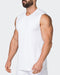 Muscle Nation Tank Tops Reflective Running Tank - White