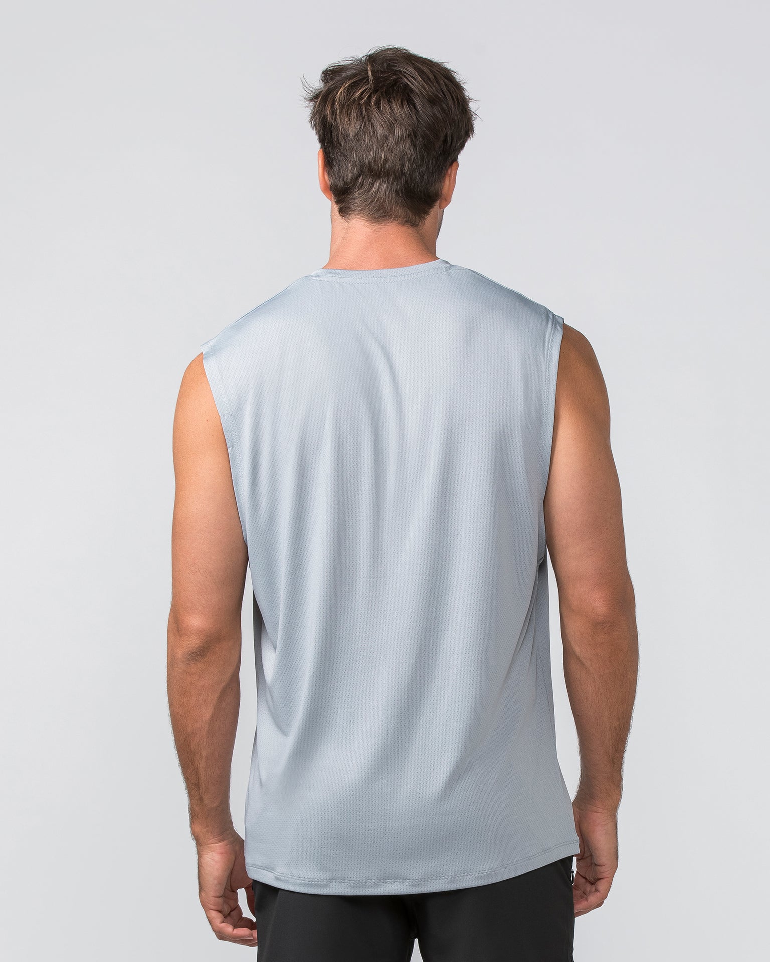 Muscle Nation Tank Tops Relaxed Active Tank - Light Jet Grey