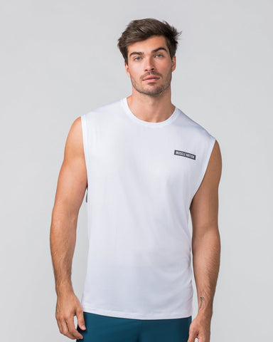 Muscle Nation Tank Tops Relaxed Active Tank - White