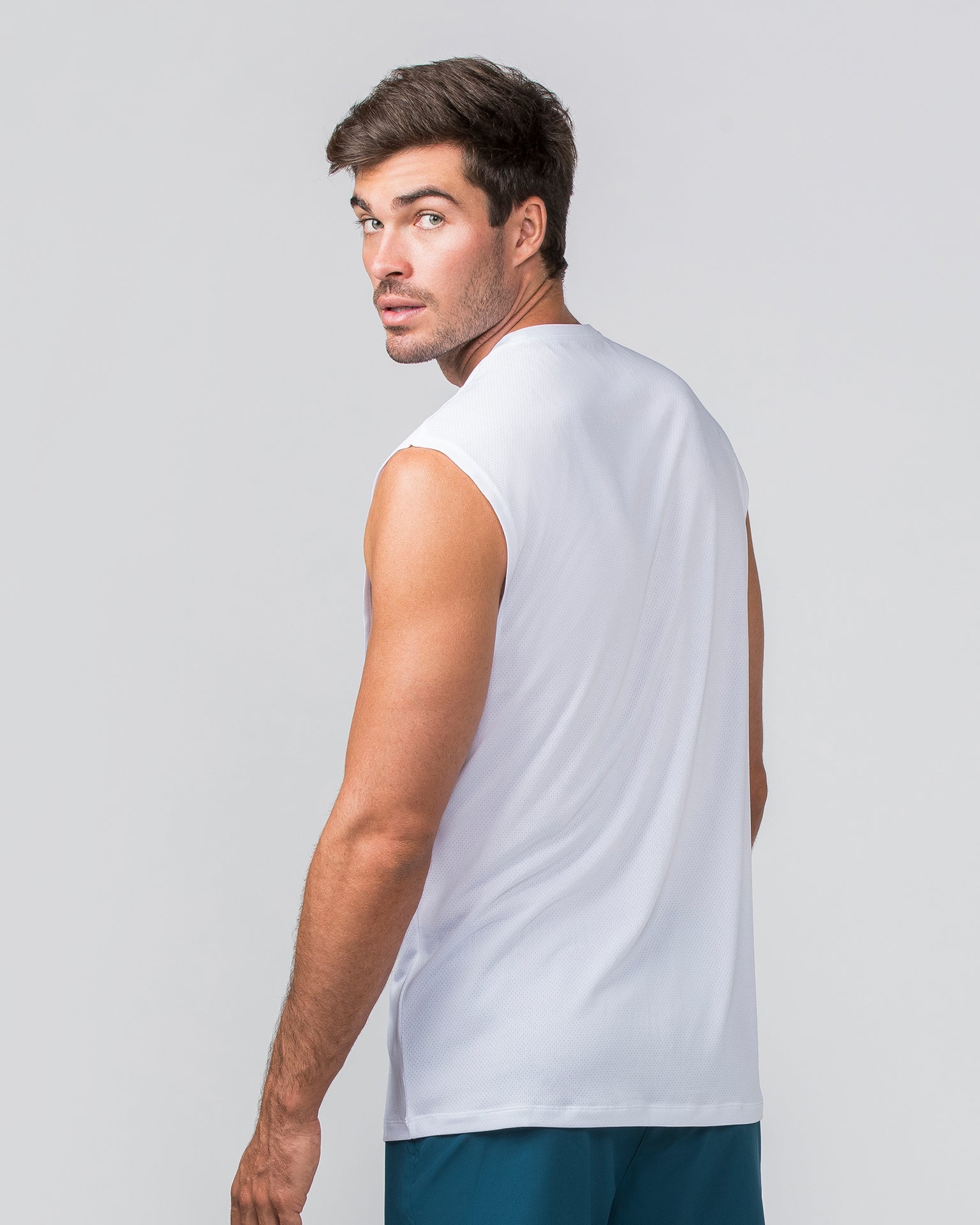Muscle Nation Tank Tops Relaxed Active Tank - White