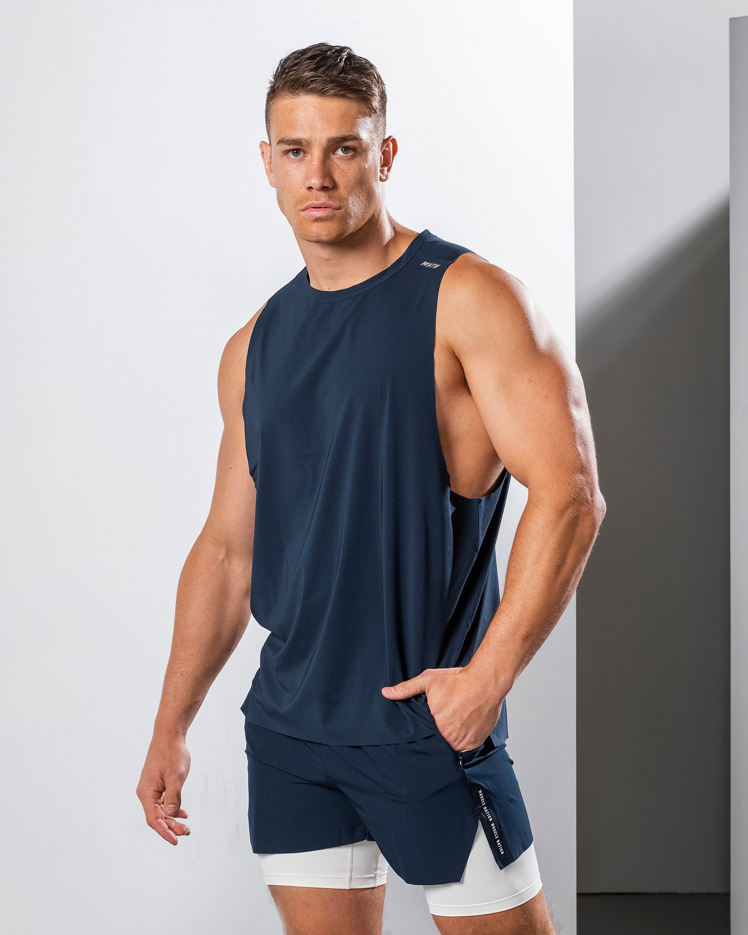 Muscle Nation Tank Tops Replay Laser Cut Tank - Odyssey