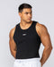 Muscle Nation Tank Tops Rib Fitted Training Tank - Black