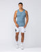 Muscle Nation Tank Tops Rib Fitted Training Tank - Pale Thunder