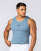 Muscle Nation Tank Tops Rib Fitted Training Tank - Pale Thunder