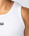 Muscle Nation Tank Tops Rib Fitted Training Tank - White