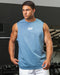 Muscle Nation Tank Tops Throwback Training Tank - Pale Thunder