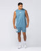Muscle Nation Tank Tops Throwback Training Tank - Pale Thunder
