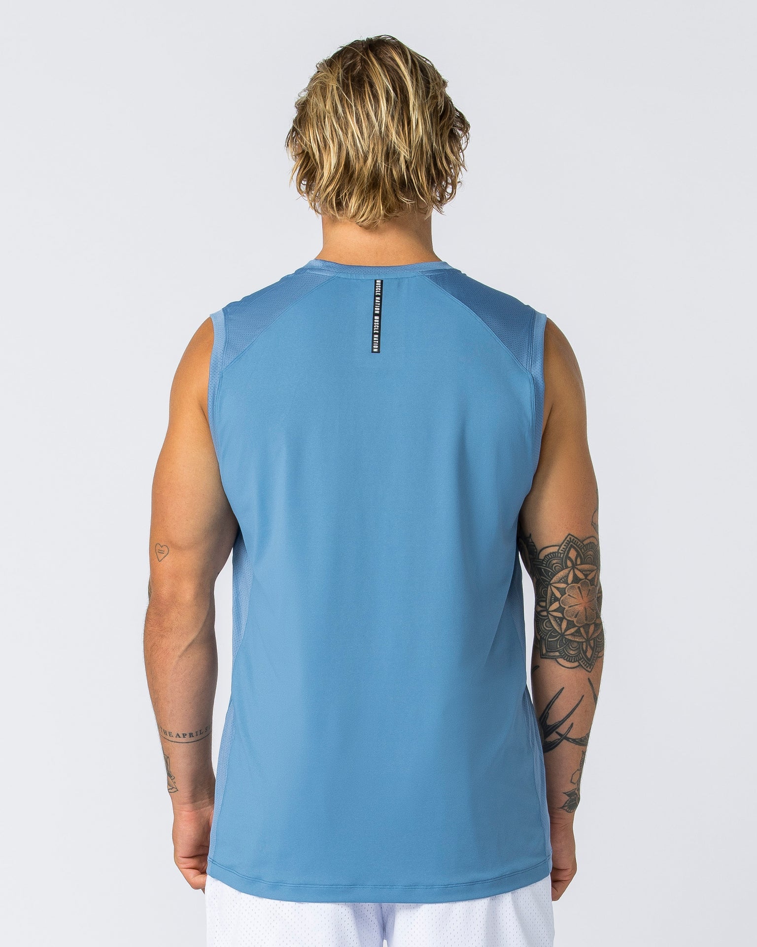 Muscle Nation Tank Tops Ventilation Tank - Elemental Blue