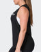 Muscle Nation Tank Tops Worldwide Drop Arm Tank - Black