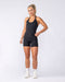 Muscle Nation Tops Base Halter Cropped Tank - Black