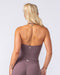 Muscle Nation Tops Base Halter Cropped Tank - Umber