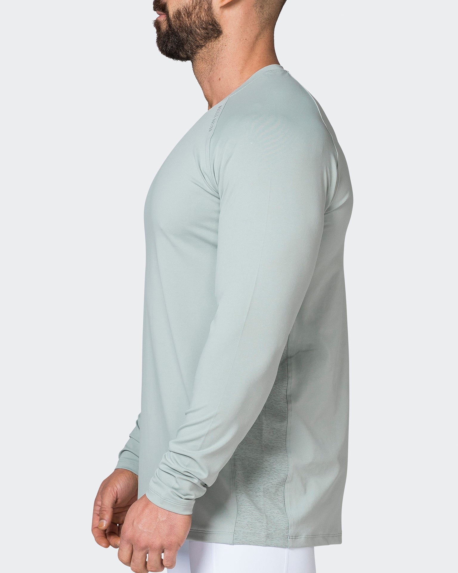 Muscle Nation Tops Reflective Long Sleeve Top - Foam