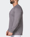 Muscle Nation Tops Reflective Long Sleeve Top - Pearl Grey