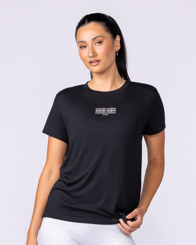 Muscle Nation Tops Results Training Tee - Black
