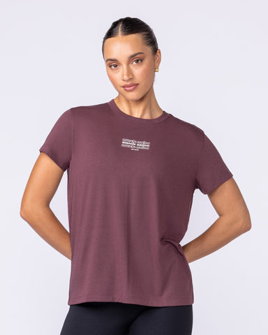 Muscle Nation Tops Results Training Tee - Rocky Road