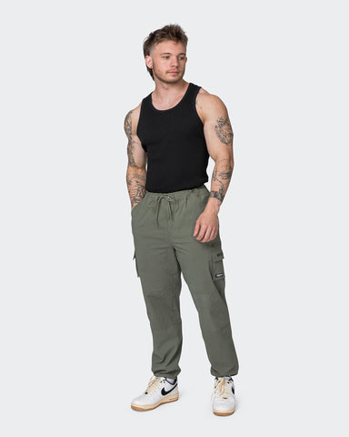 Muscle Nation Track Pants Mens Cargo Pants Boa - Green