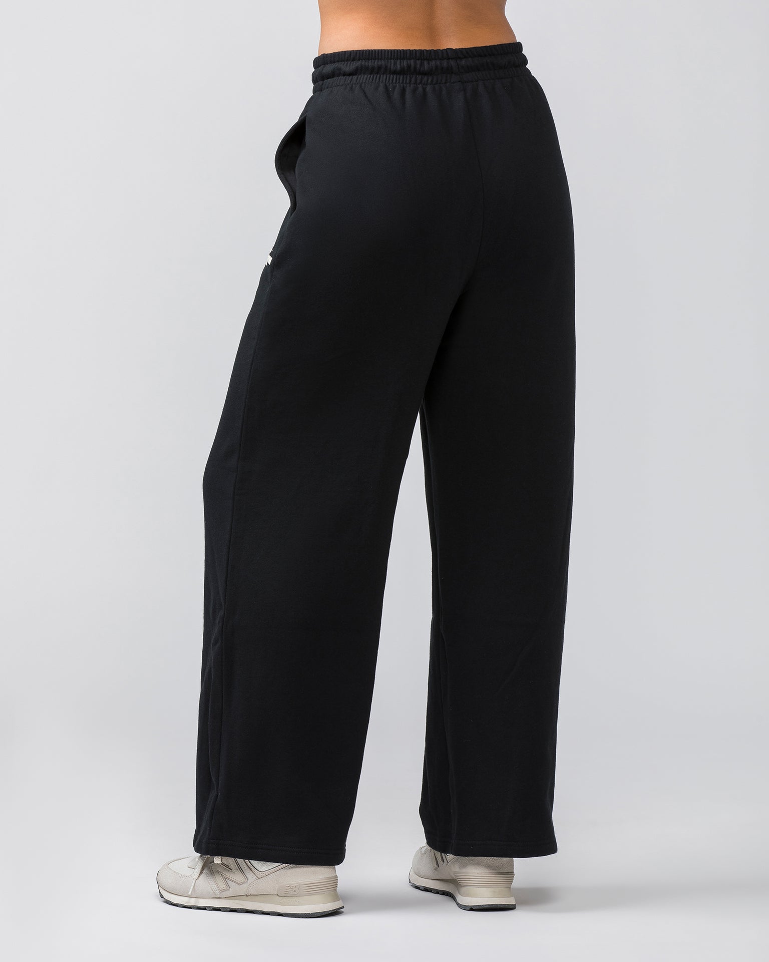 Muscle Nation Track Pants Timeless Wide Leg Trackies - Black