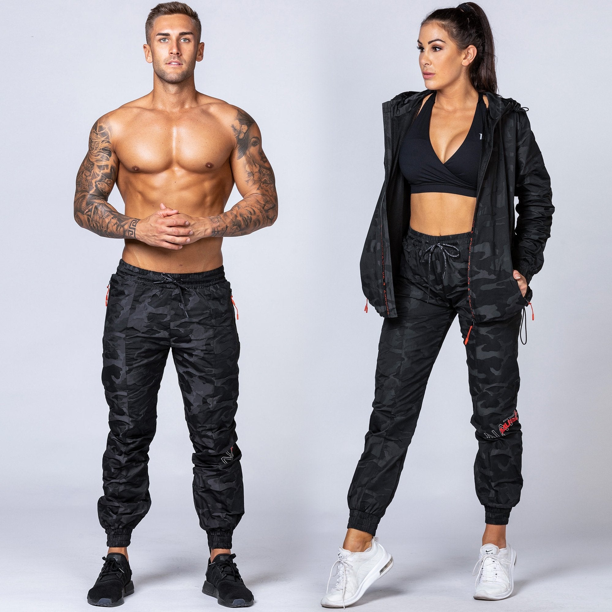 Muscle Nation Tracksuits Unisex Tracksuit Pants - Black Camo
