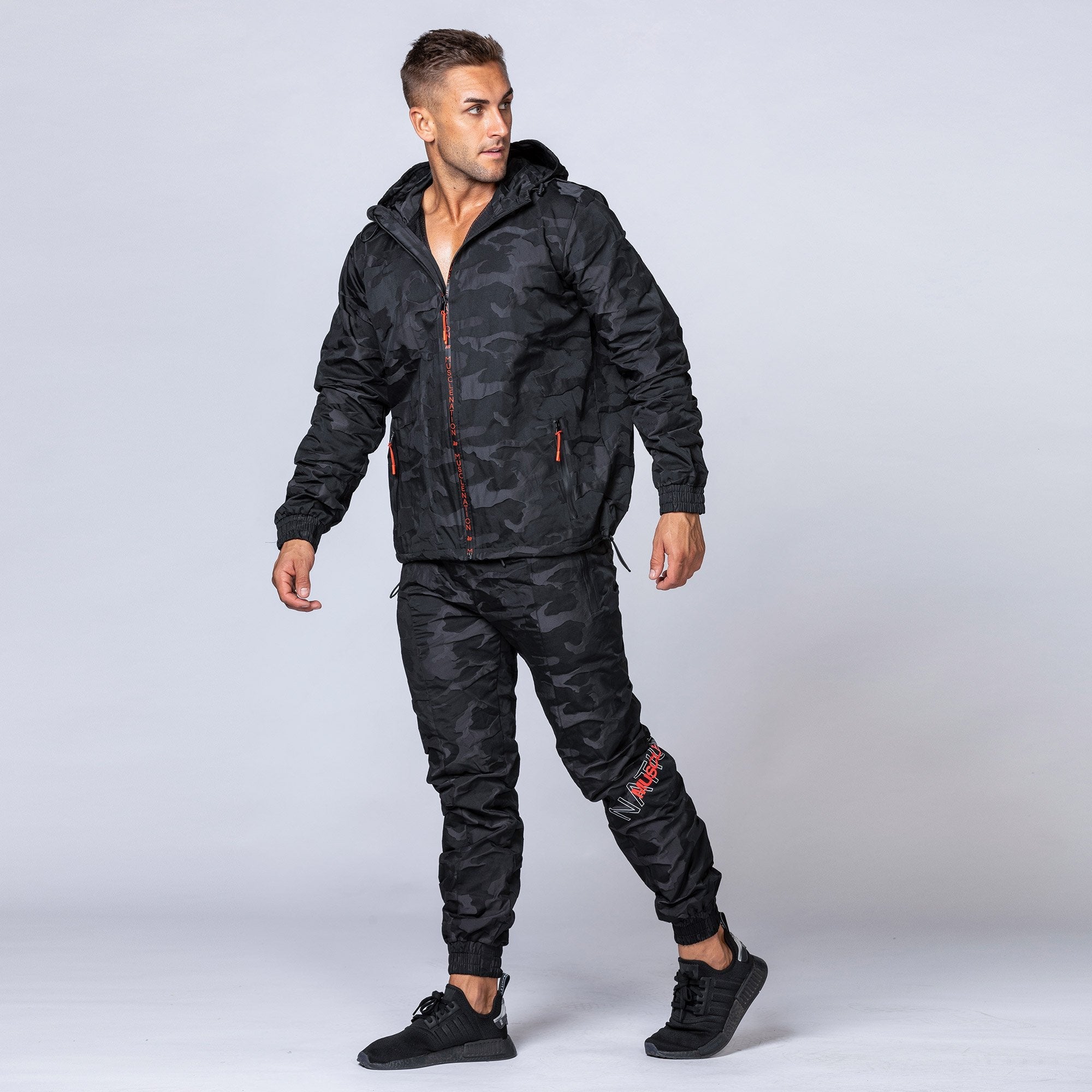 Muscle Nation Tracksuits Unisex Tracksuit Pants - Black Camo