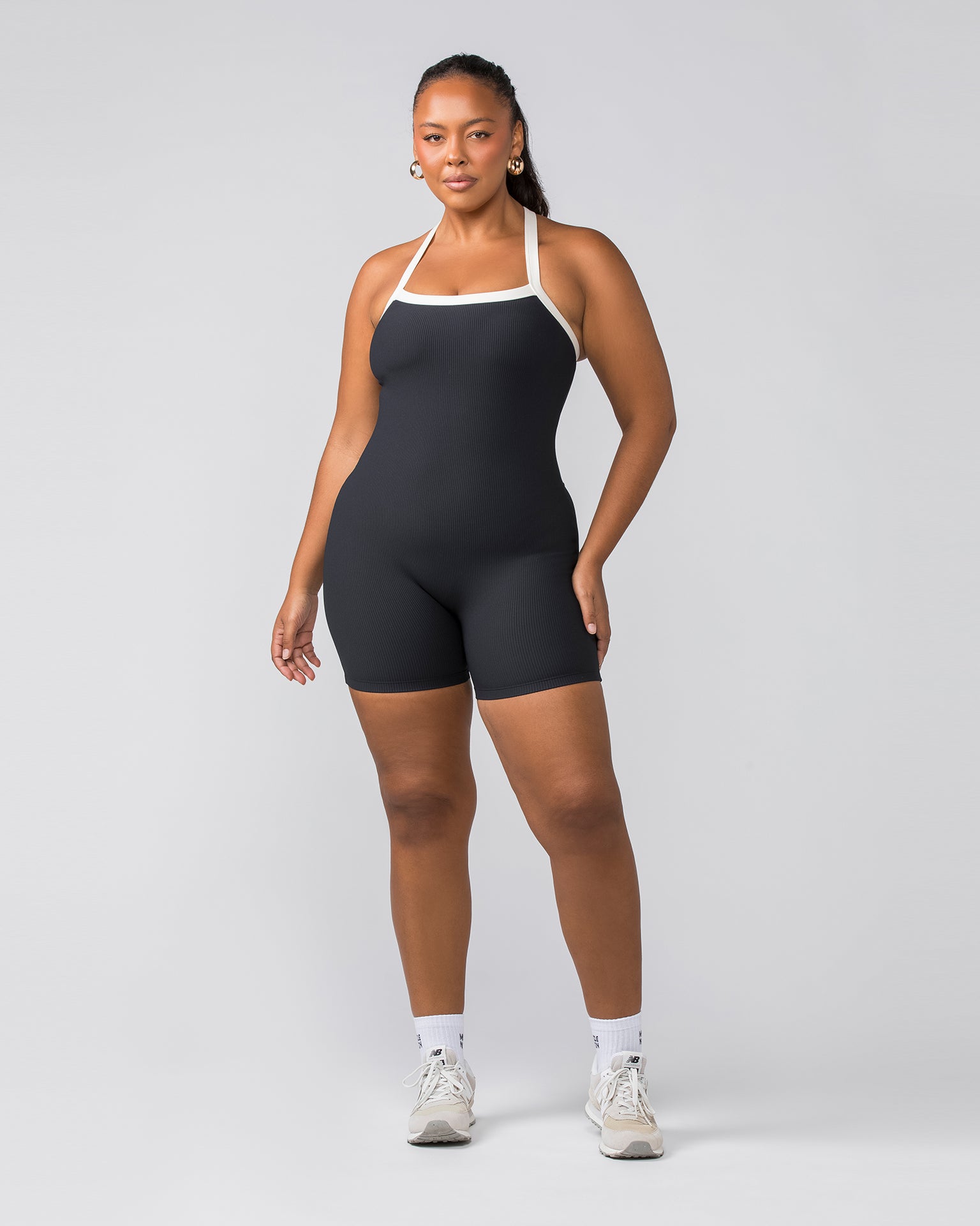 Muscle Nation Unitard Adore One Piece - Black / Dew